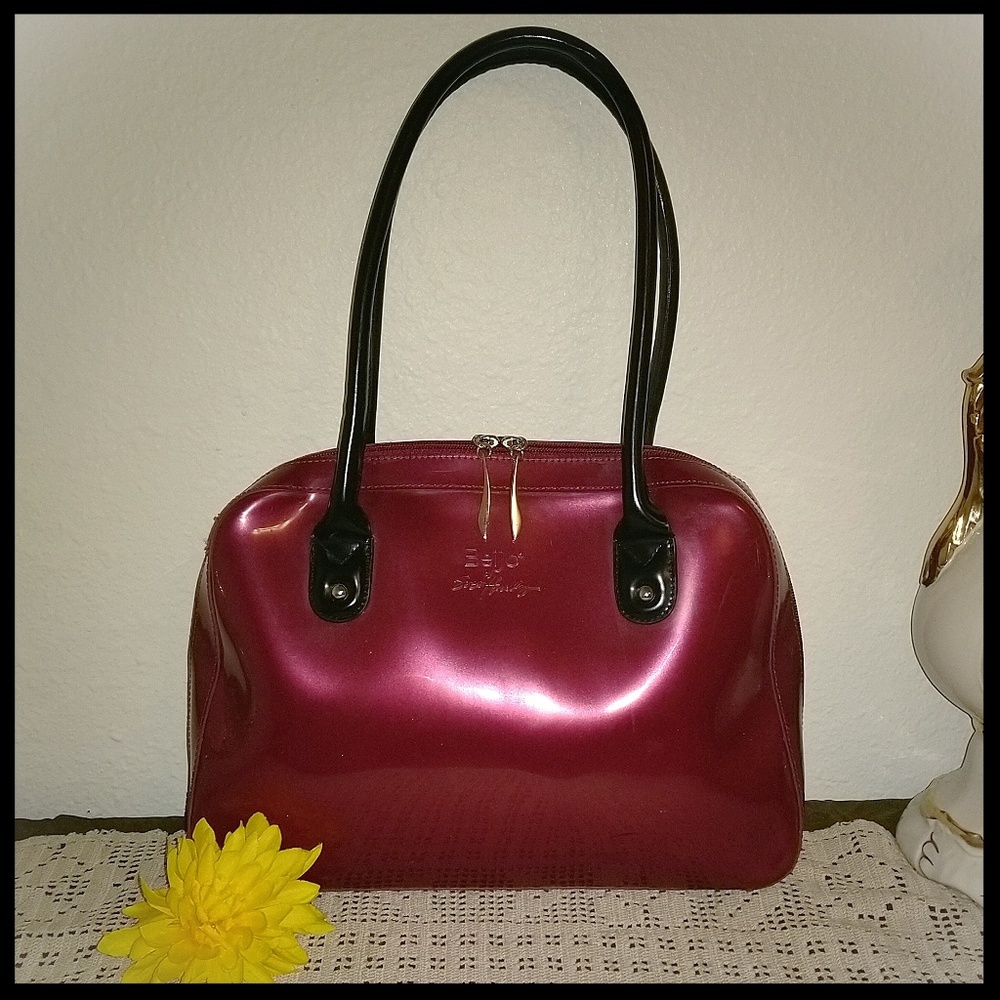 Beijo By Susan Hadley Maroon Satchel Bag